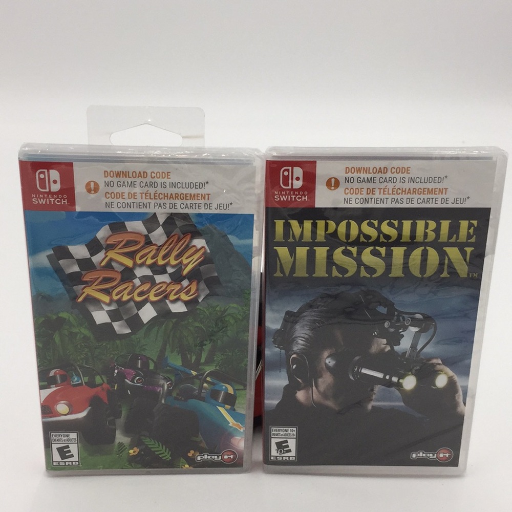 2 Nintendo Switch Rally Racers and Mission Impossible New Sealed